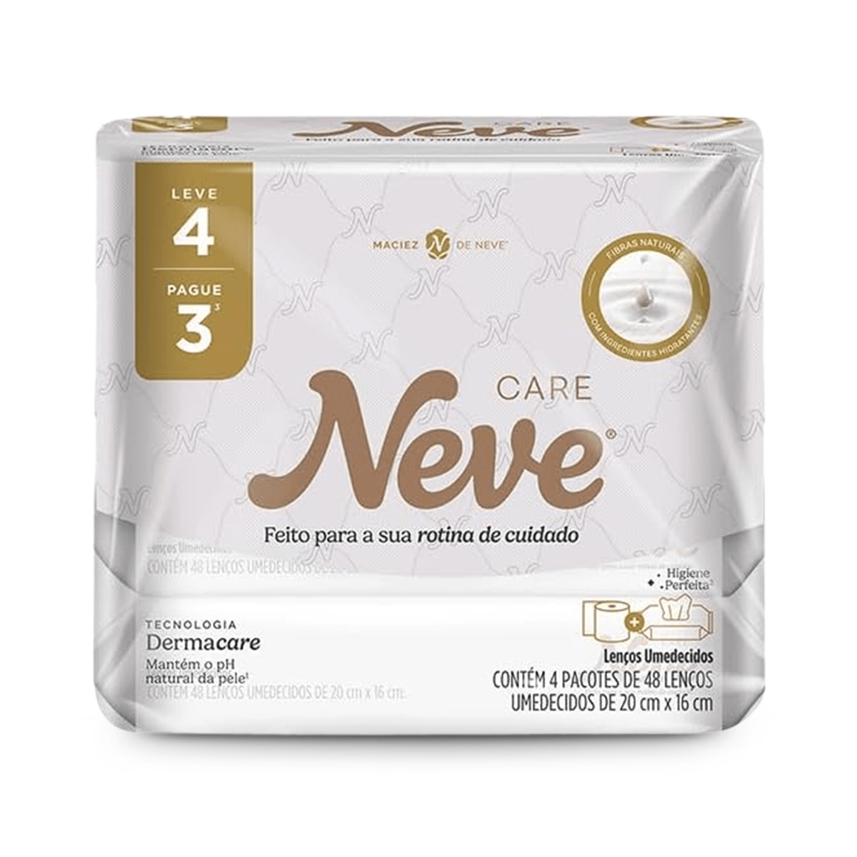 Lenço Umedecido 4x48 Neve Care